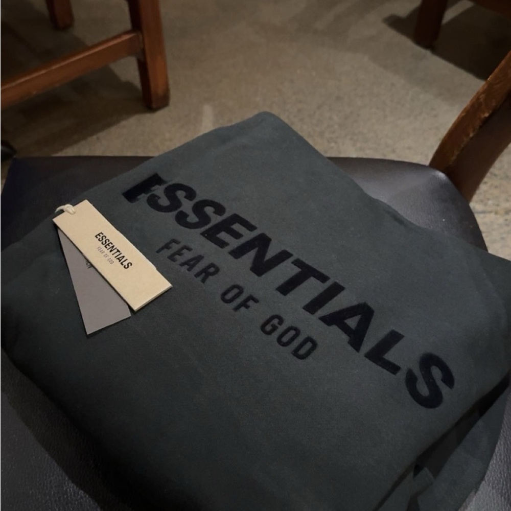 Essentials black hoodie